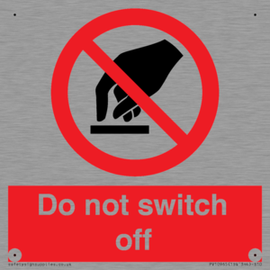 Do not switch off 